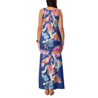 Hawaiian and Japanese Culture Together Family Matching Tank Maxi Dress and Hawaiian Shirt Hawaiian Archipelago Shape Sea Animals LT03 - Polynesian Pride