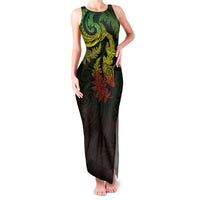 New Zealand Sea Animals with Maori Tribal Tattoo Family Matching Tank Maxi Dress and Hawaiian Shirt Shark Manta Ray with Silver Fern Reggae
