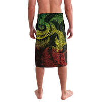 New Zealand Sea Animals with Maori Tribal Tattoo Lavalava Shark Manta Ray with Silver Fern Reggae