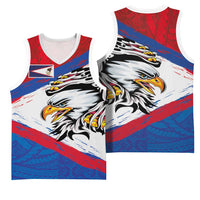 American Samoa Flag Day Basketball Jersey Polynesian Art Geometric with Flag Brush Style LT03 - Polynesian Pride