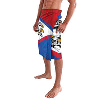 American Samoa Flag Day Lavalava Polynesian Art Geometric with Flag Brush Style