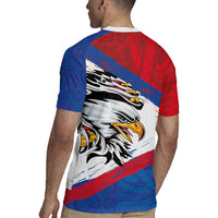 American Samoa Flag Day Rugby Jersey Polynesian Art Geometric with Flag Brush Style LT03 - Polynesian Pride