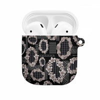 Hawaiian Leis AirPods Case Kakau Tattoos and Palaka Pastel Grayscale