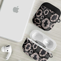 Hawaiian Leis AirPods Case Kakau Tattoos and Palaka Pastel Grayscale