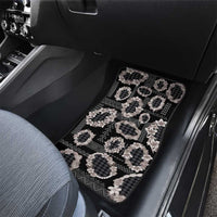 Hawaiian Leis Car Mats Kakau Tattoos and Palaka Pastel Grayscale LT03 - Polynesian Pride