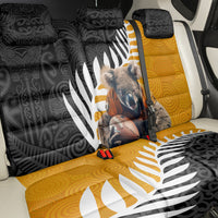 New Zealand and Australia Rugby Back Car Seat Cover Koala and Maori Warrior Together