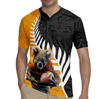 New Zealand and Australia Rugby Rugby Jersey Koala and Maori Warrior Together