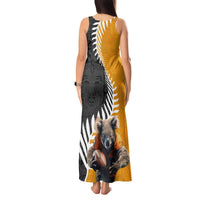 New Zealand and Australia Rugby Tank Maxi Dress Koala and Maori Warrior Together LT03 - Polynesian Pride