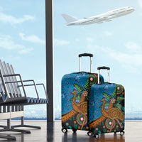 Fiji and Australia Luggage Cover Palm Tree and Abogirinal Emu