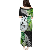 New Zealand Koru Natural Puletasi Manaia and Silver Fern Maori Pattern LT03 - Polynesian Pride