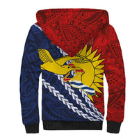Kiribati Independence Day Sherpa Hoodie Polynesian and Melanesian Art Tattoo