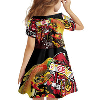 Papua New Guinea 2025 Family Matching Off Shoulder Maxi Dress and Hawaiian Shirt 50th Independence Day Anniversary