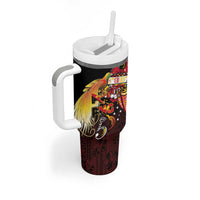 Papua New Guinea 2025 Tumbler With Handle 50th Independence Day Anniversary LT03 - Polynesian Pride