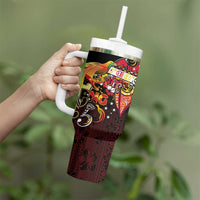 Papua New Guinea 2025 Tumbler With Handle 50th Independence Day Anniversary LT03 - Polynesian Pride