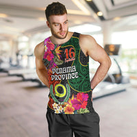 Penama Day Men Tank Top 16th September Polynesian Pattern with Pacific Flower LT03 - Polynesian Pride