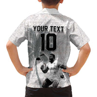 Custom Fiji Rugby Pacific Champions 2024 Family Matching Tank Maxi Dress and Hawaiian Shirt Anniversary 7 Titles - Fijians Rugby and Tapa Hibiscus White Art LT03 - Polynesian Pride