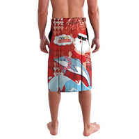 Hawaiian Mele Kalikimaka Lavalava Funny Santa Riding Lei Dolphin with Kakau Tattoos LT03 - Polynesian Pride