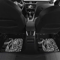 Hawaiian Whales Polynesian Art Motifs Car Mats Black Color - Polynesian Pride