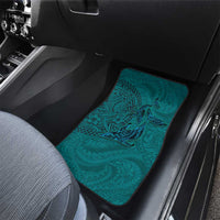 Hawaiian Whales Polynesian Art Motifs Car Mats Turquoise Color - Polynesian Pride
