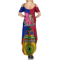 Haiti Battle of Vertieres Summer Maxi Dress The Haitian Revolution 220th Anniversary Polynesian Style LT03 - Polynesian Pride