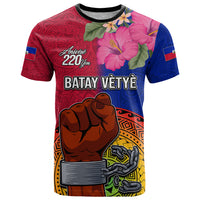Haiti Battle of Vertieres T Shirt The Haitian Revolution 220th Anniversary Polynesian Style LT03 Red - Polynesian Pride