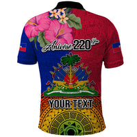 Personalised Haiti Battle of Vertieres Polo Shirt The Haitian Revolution 220th Anniversary Polynesian Style LT03 - Polynesian Pride