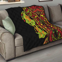 Hawaiian Manta Ray and Hammerhead Shark Tribal Tattoo Quilt with Polynesian Tribal Pattern Kanaka Maoli Flag Color