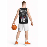 Super Samoa-Six Eight Five to The World Basketball Jersey Traditional Samoan Tattoo Black Color LT03 - Polynesian Pride