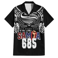 Super Samoa-Six Eight Five to The World Family Matching Mermaid Dress and Hawaiian Shirt Traditional Samoan Tattoo Black Color LT03 Dad's Shirt - Short Sleeve Black - Polynesian Pride