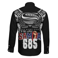 Super Samoa-Six Eight Five to The World Family Matching Mermaid Dress and Hawaiian Shirt Traditional Samoan Tattoo Black Color LT03 - Polynesian Pride