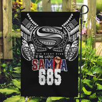 Super Samoa-Six Eight Five to The World Garden Flag Traditional Samoan Tattoo Black Color