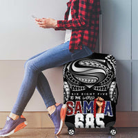 Super Samoa-Six Eight Five to The World Luggage Cover Traditional Samoan Tattoo Black Color
