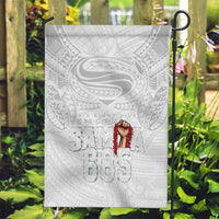 Super Samoa-Six Eight Five to The World Garden Flag Traditional Samoan Tattoo All White