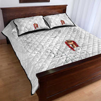 Super Samoa-Six Eight Five to The World Quilt Bed Set Traditional Samoan Tattoo All White