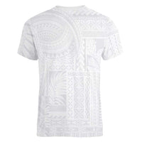 Lotu Tamaiti Samoan Art Tattoo Siapo Pattern Women V-Neck T-Shirt