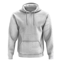 Lotu Tamaiti Samoan Art Tattoo Siapo Pattern Zip Hoodie LT03 Pullover Hoodie White - Polynesian Pride