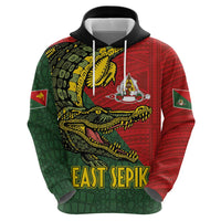 Sepik River Crocodile & Arts Festival Melanesian Pattern Zip Hoodie