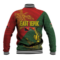 Sepik River Crocodile & Arts Festival Baseball Jacket Bird-of-paradise Melanesian Tattoo