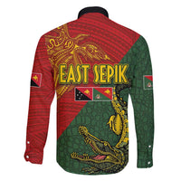 Sepik River Crocodile & Arts Festival Family Matching Summer Maxi Dress and Hawaiian Shirt Bird-of-paradise Melanesian Tattoo