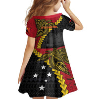 Papua New Guinea Independence Day Family Matching Tank Maxi Dress and Hawaiian Shirt Bird-of-paradise Melanesian Tattoo