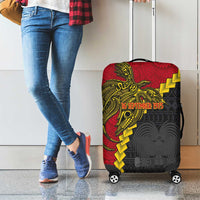 Papua New Guinea Independence Day Luggage Cover Bird-of-paradise Melanesian Tattoo
