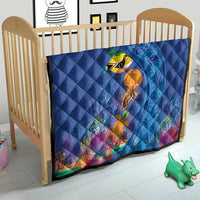 Hawaiian Funny Fruits Sea Animals Quilt Mango Reef Triggerfish and Pineapple Turtle and Mandarin Jellyfish LT03 - Polynesian Pride