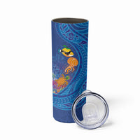 Hawaiian Funny Fruits Sea Animals Skinny Tumbler Mango Reef Triggerfish and Pineapple Turtle and Mandarin Jellyfish LT03 - Polynesian Pride