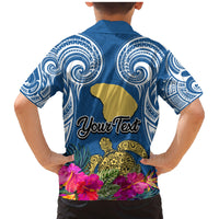 Custom Hawaii Lanai Island Family Matching Mermaid Dress and Hawaiian Shirt Hibiscus Turle and Map with Polynesian Spiral LT03 - Polynesian Pride