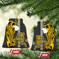 Hawaii Lanai Island Ceramic Ornament Hawaiian Warrior and Kakau Symbols Abstract Tattoo LT03 - Polynesian Pride