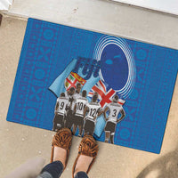 Fiji Rugby Sevens Rubber Doormat Commemorate Gold Medal - Rio de Janeiro 2016 LT03 - Polynesian Pride