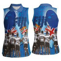 Fiji Rugby Sevens Women Sleeveless Polo Shirt Commemorate Gold Medal - Rio de Janeiro 2016