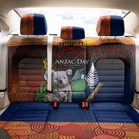 Australia and New Zealand ANZAC Day Back Car Seat Cover Tui Bird and Koala mix Maori and Aboriginal Pattern LT03