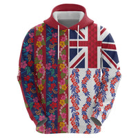 Hawaiian Lei Hoodie National Flag Striped Style