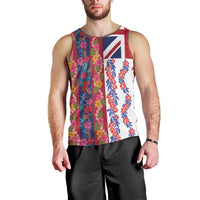 Hawaiian Lei Men Tank Top National Flag Striped Style
